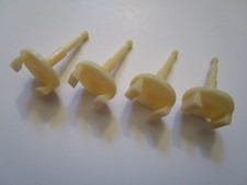 Für Captain Future Cosmoliner Zubehör 4x Repro Geschosse gelbe Protonen Raketen