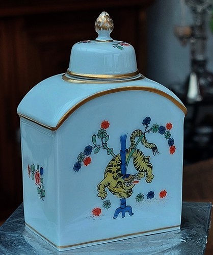 Meissen porzellan teedose - meissen,