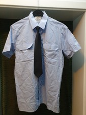 Dienst Hemd Blau kurzarm