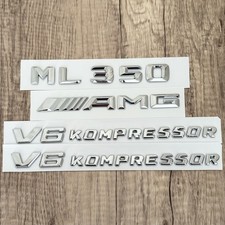 Für Mercedes Benz ML350 AMG V6 KOMPRESSOR Schriftzug Embleme Aufkleber Logo Auto