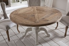 Esstisch Tisch Esszimmertisch rund rundertisch Shabby Chic Möbel Rustikal neu