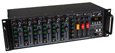 Vielseitiger 7 Kanal Mixer m. 10 Eingängen, USB & Bluetooth für 19 Zoll Racks