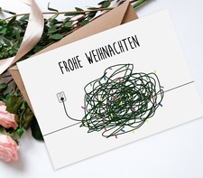 Weihnachtskarte Kabelsalat