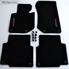 Weltpreise Velours Logo Fußmatten für BMW 3er E36 Limousine ab Bj.1990 - 1998
