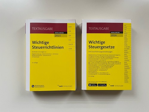 Wichtige steuerrichtlinien - wichtige,