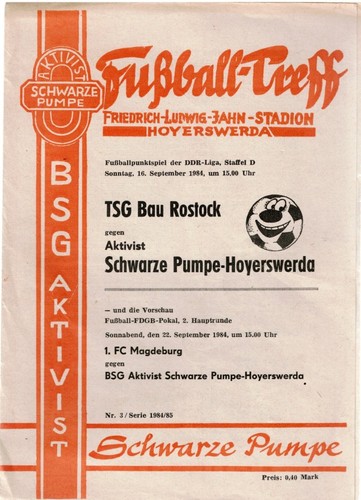 Programmheft tsg bau rostock - programmheft,