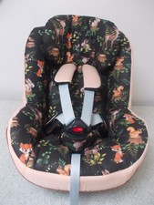 Maxi-Cosi-Pearl 2way Pearl Ersatzbezug schwarz apricot mit Waldtieren *neu*