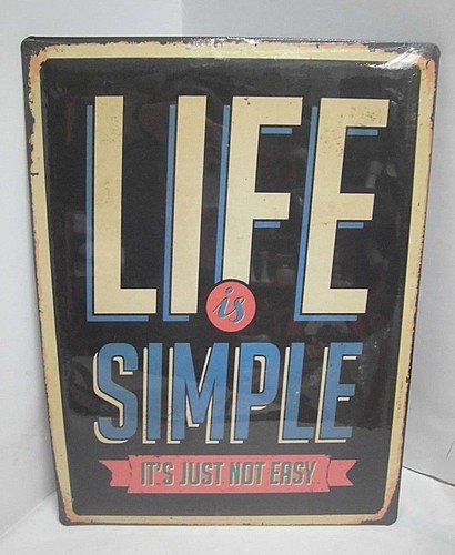 Vintage blechschild life - blechschild,