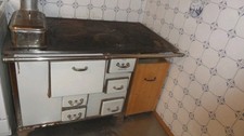 Alte kochhexe küchenherd - kochhexe, mit