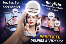 NEU LED Selfie Akku Ringlicht