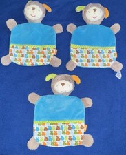 Schmusetuch Babydream Hund 3 Stück blau und Äpfel