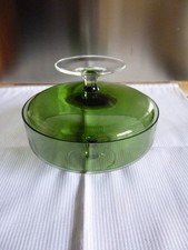 Glas schale mit - schale, deckel