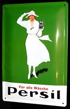 Retro Blechschild Persil Dame