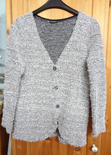 Zotteljacke,Strickjacke,Jacke,Streetone,40,M,grau meliert