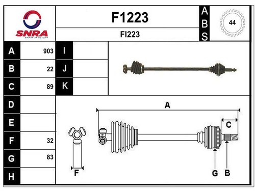 Antriebswelle fiat albea - antriebswelle,