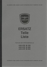 Ersatz Teile Liste Adler M 150 / M 200 / M 250