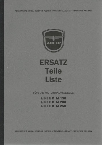 Ersatz teile liste adler 150 - teile,