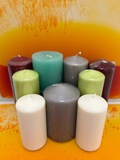 Restposten 9x Stumpenkerzen