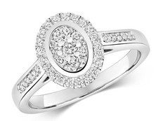 Echter Diamant Ring 9 kt