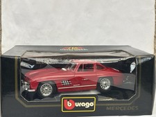 Mercedes 300SL (1954) Burago Maßstab 1:18 Modellauto In Box