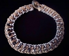 Einmalig! Statement Halskette Collier Silber Design Geflecht / Boho