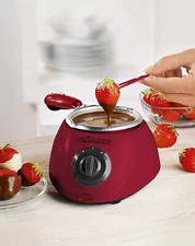 Chocolatiere Ideal für Schoko-Fondue Küchengerät Haushalt 15 Watt Rot