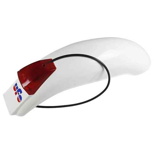 Ufo heckfender mit licht - mit, weiß