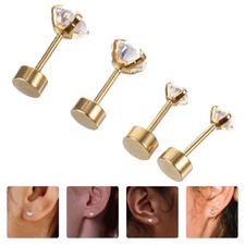 2 Pairs Ohringe Stecker