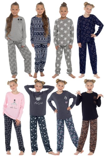 Mädchen lange pyjamas kinder - pyjamas,