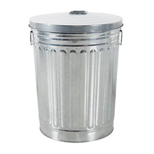 Zink Abfalleimer mit Deckel 58