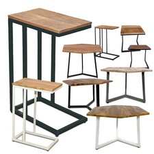 Beistelltisch Holz massiv Sofa