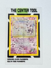 The Center Tool Centering Grading Hilfe PSA Becket Pokemon + 5 Cards for testing