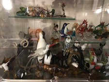 Glasfiguren Konvolut Fische und Meerestiere Elefanten Hühner Eisbär