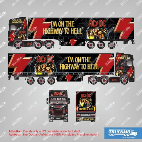 Truckmo decals acdc showtruck - decals,