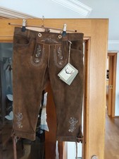 Braune Trachten Leder Hose