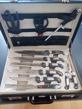 Röslein  24- teiliges Messerset mit Chef Koch Koffer  NEU