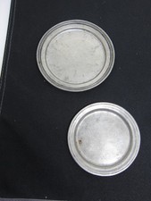 2 ZINN Teller Untersetzer 13/9