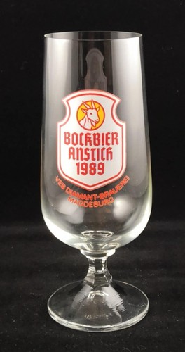 Bockbier anstich 1989 glas - bockbier,
