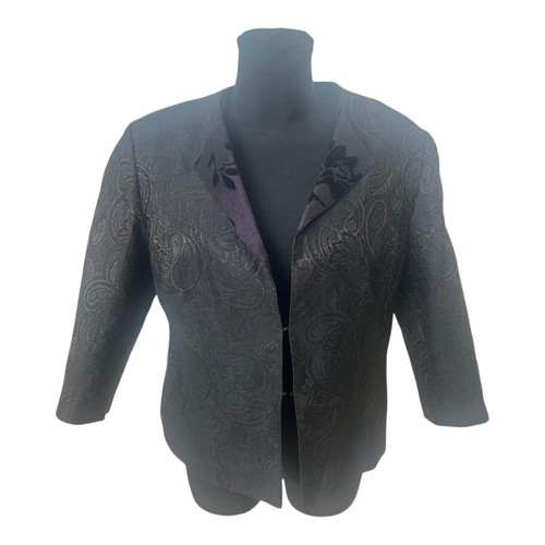 Damen blazer schwarz paisley - damen,
