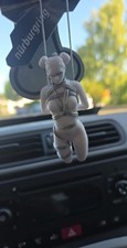 Bondage Figur BDSM Dom Sub Erotik Girl Shibari Auto Autorückspiegel Handmade 