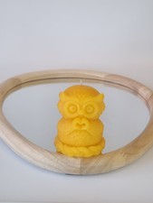 Kerze Bienenwachs "Eule"