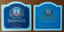  2 Bierdeckel Erdinger