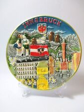 Innsbruck Wandteller Plate Souvenir Österreich goldenes Dachl Altstadt