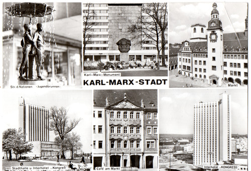Ansichtskarte karl marx - ansichtskarte,