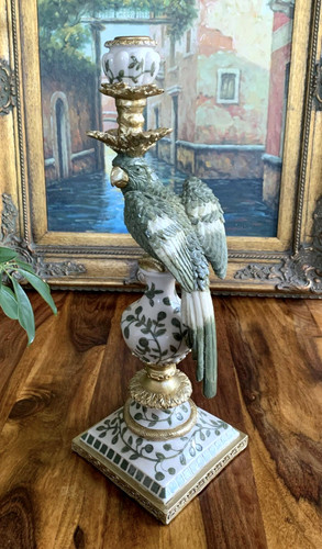 Kerzenleuchter papagei barock - kerzenleuchter,