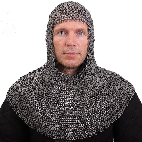 Kettenhemd coif flach - 9, mm