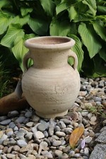 Amphore aus Terracotta weiß