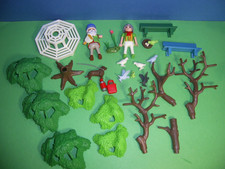 Playmobil City Life: Oma und Opa im Park mit großem Baum, Vögel, Tauben Bank (R)