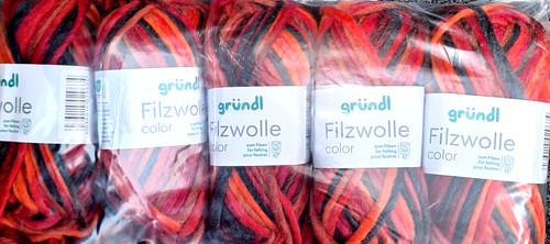 Filzwolle color - (kg/48€),