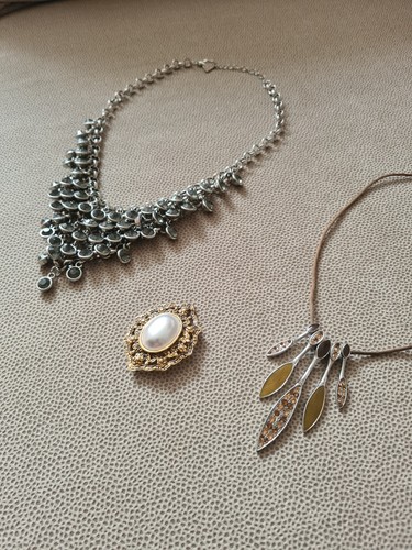 Schmuck konvolut kette brosche - schmuck,